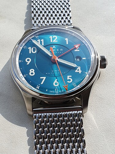 wijzerplaat met zonlicht