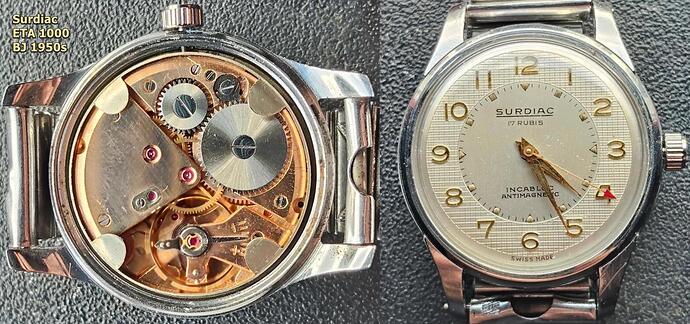 Surdiac  ETA 1000  vanaf 1950
