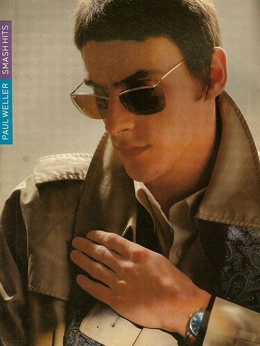 Paul Weller (The Jam, the Style Council) Smash Hits magazine photo_