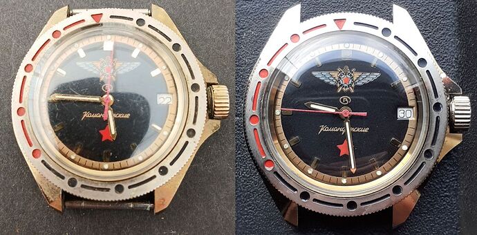 Russisch Komandirskie  Vostok  Voor Na