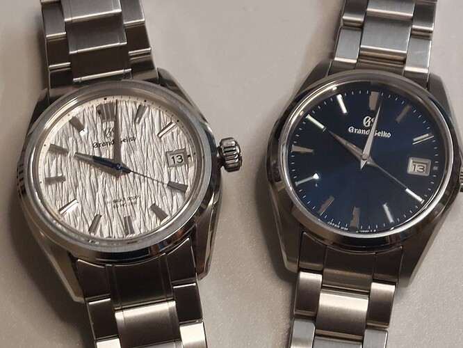 Grand Seiko SBGP013G, 40 mm en Grand Seiko SLGH005G 'White Birch', 40 mm