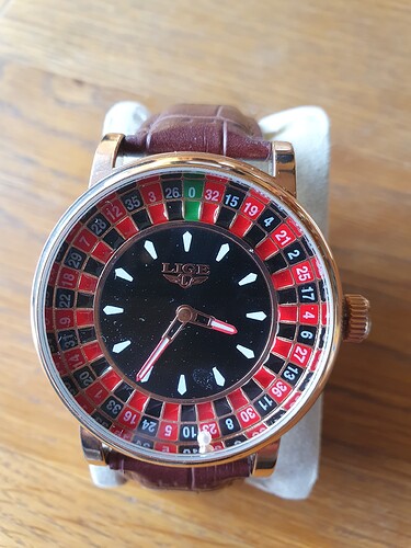 Lige roulette horloge