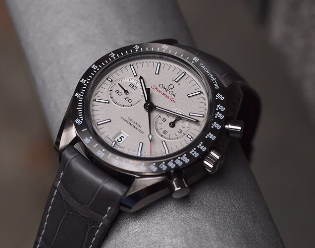 Omega Speedmaster grey side
