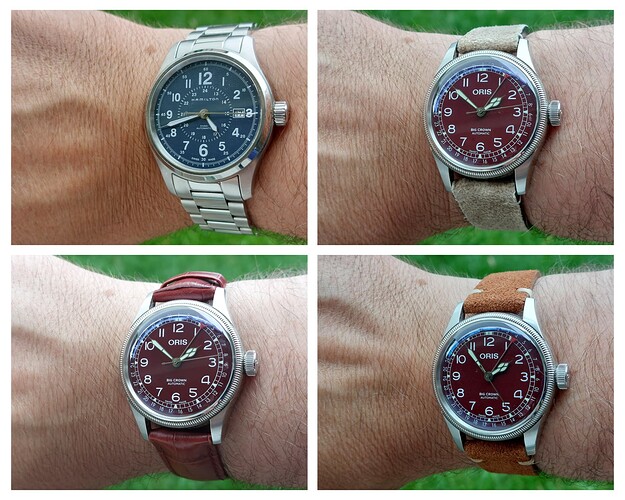 Compilatie Hamilton Khaki Field en Oris Big Crown Pilot