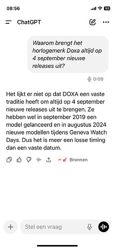 Doxa nieuwe releases datum