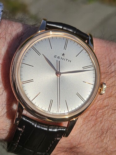zenith elite 6150 rose gold #13