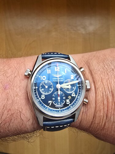 Longines Spirit Zulu Time GMT sunray blue
