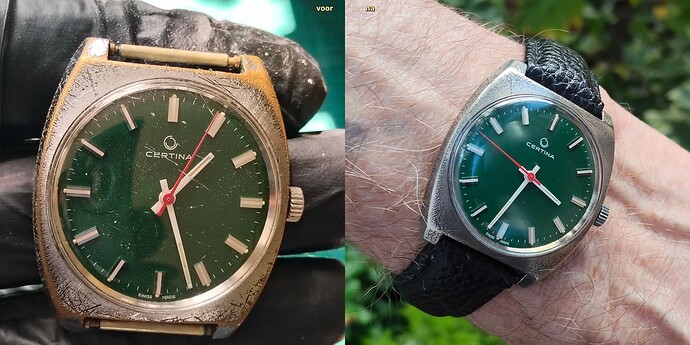 Certina 25-66 voor na