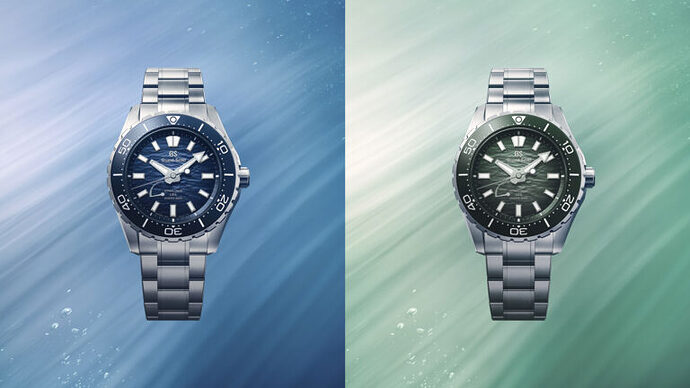 Grand-Seiko-Evolution-9-Collection-Spring-Drive-U.F.A.-Ushio-300-Diver-Ushio-Blue-SLGB023-and-Ushio-Green-SLGB025-main-visual-768x432