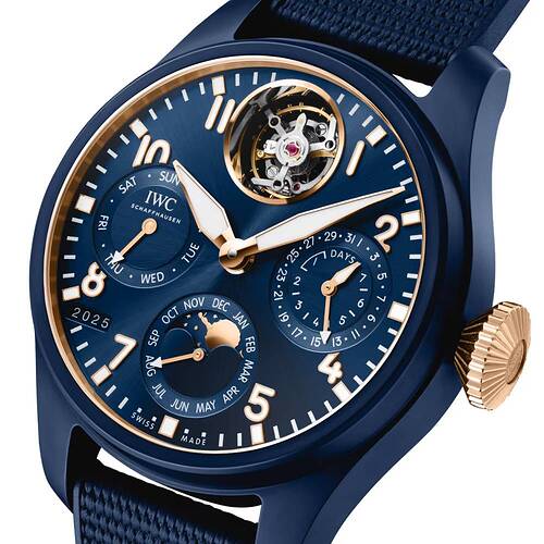 2025-Model-IWC-Big-Pilots-Perpetual-Calendar-Tourbillon-Le-Petit-Prince-46mm-Ref-IW504901-Blue-Dial-in-Ceramic-Case-Blue-Rubber-3