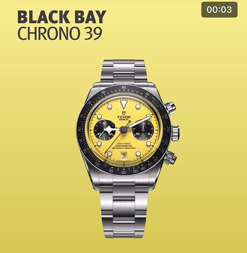 Blackbay chrono