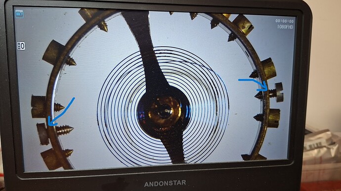 timingschroeven niet gelijkmatig uitgedraaid