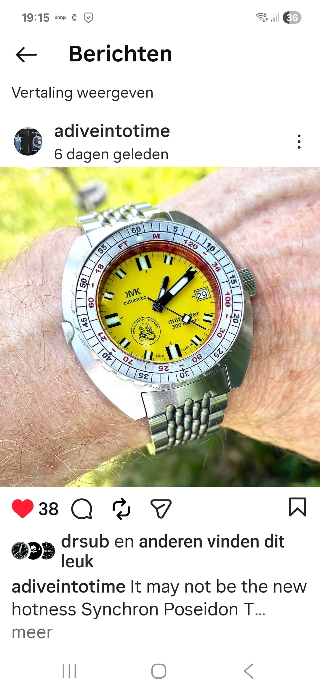 Doxa wristshot 19