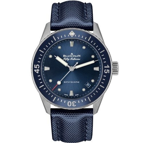 Blancpain Fifty Fathoms Bathyscaphe Blauw 38mm