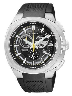 Citizen Eco-Drive Chronograph Super Titanium AT2025-02E AT2025 Men's Watch