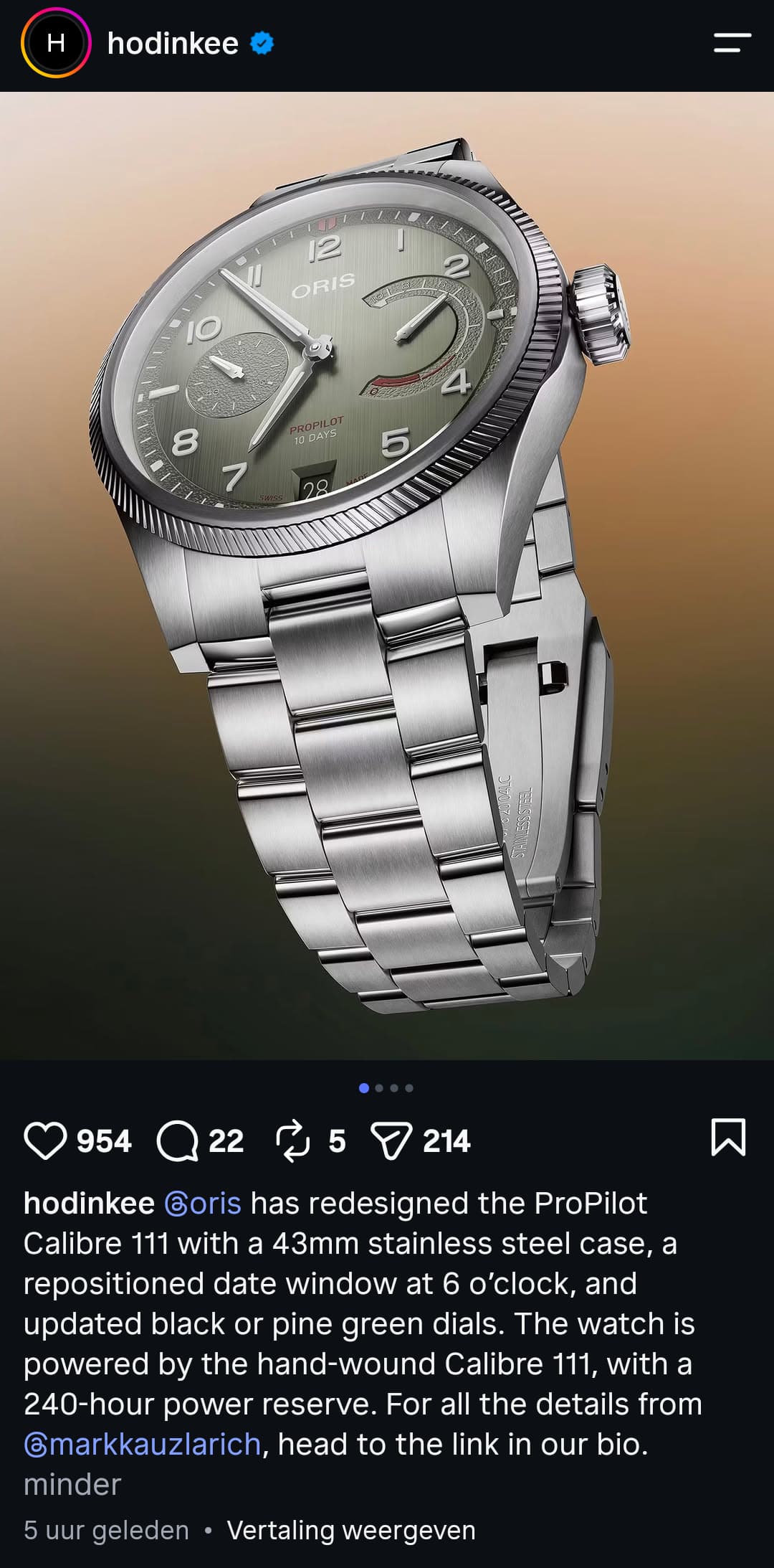 Oris wristshot 7