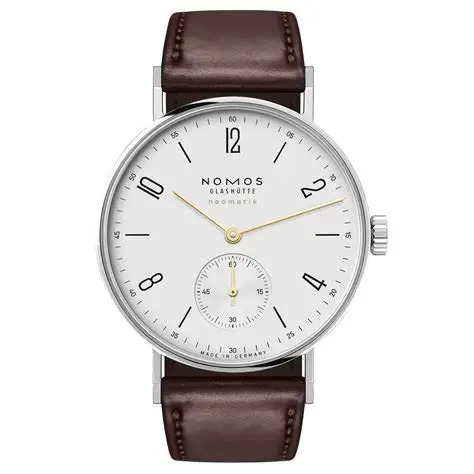 Nomos met alleen gouden wijzers