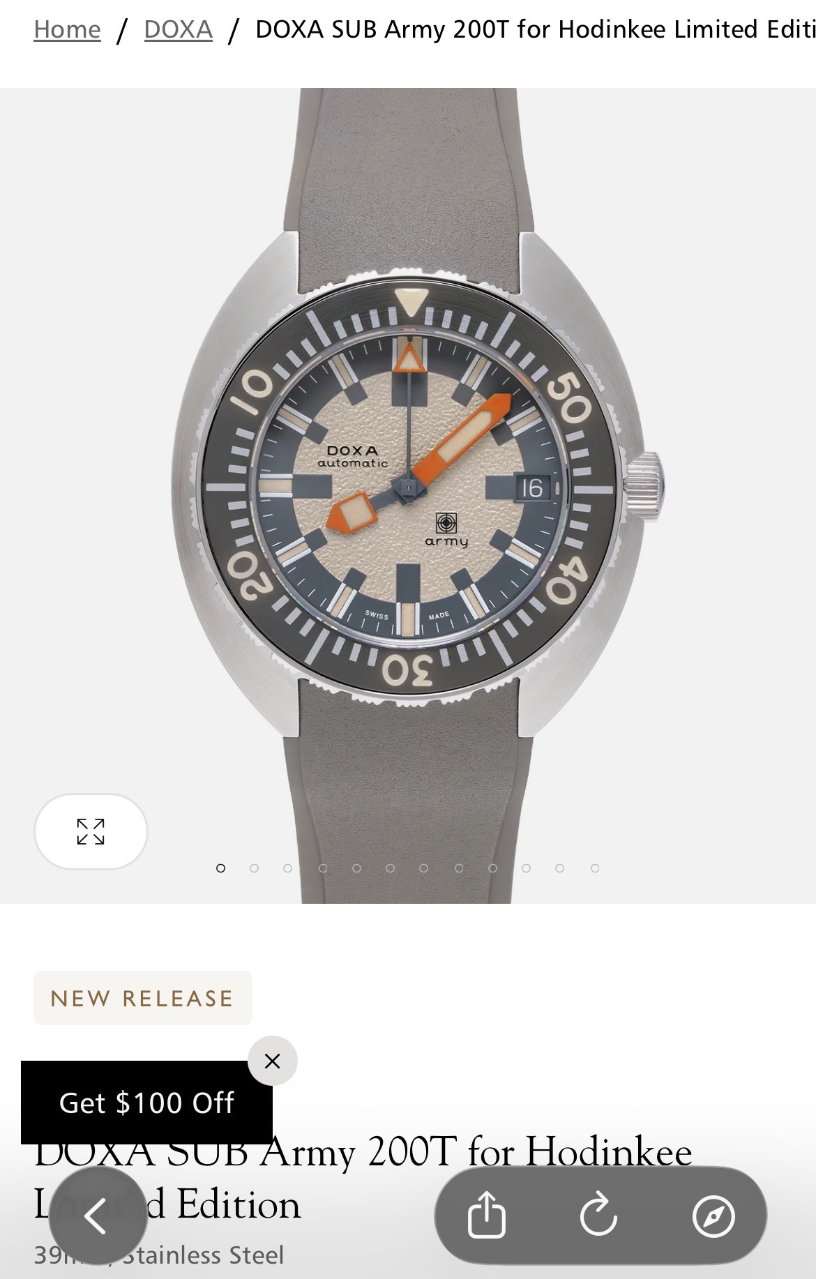 Doxa wristshot 26