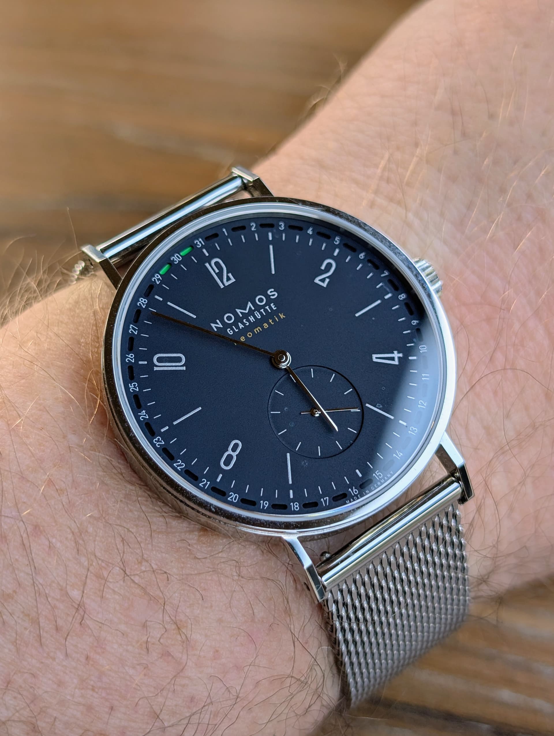 Nomos wristshot 6