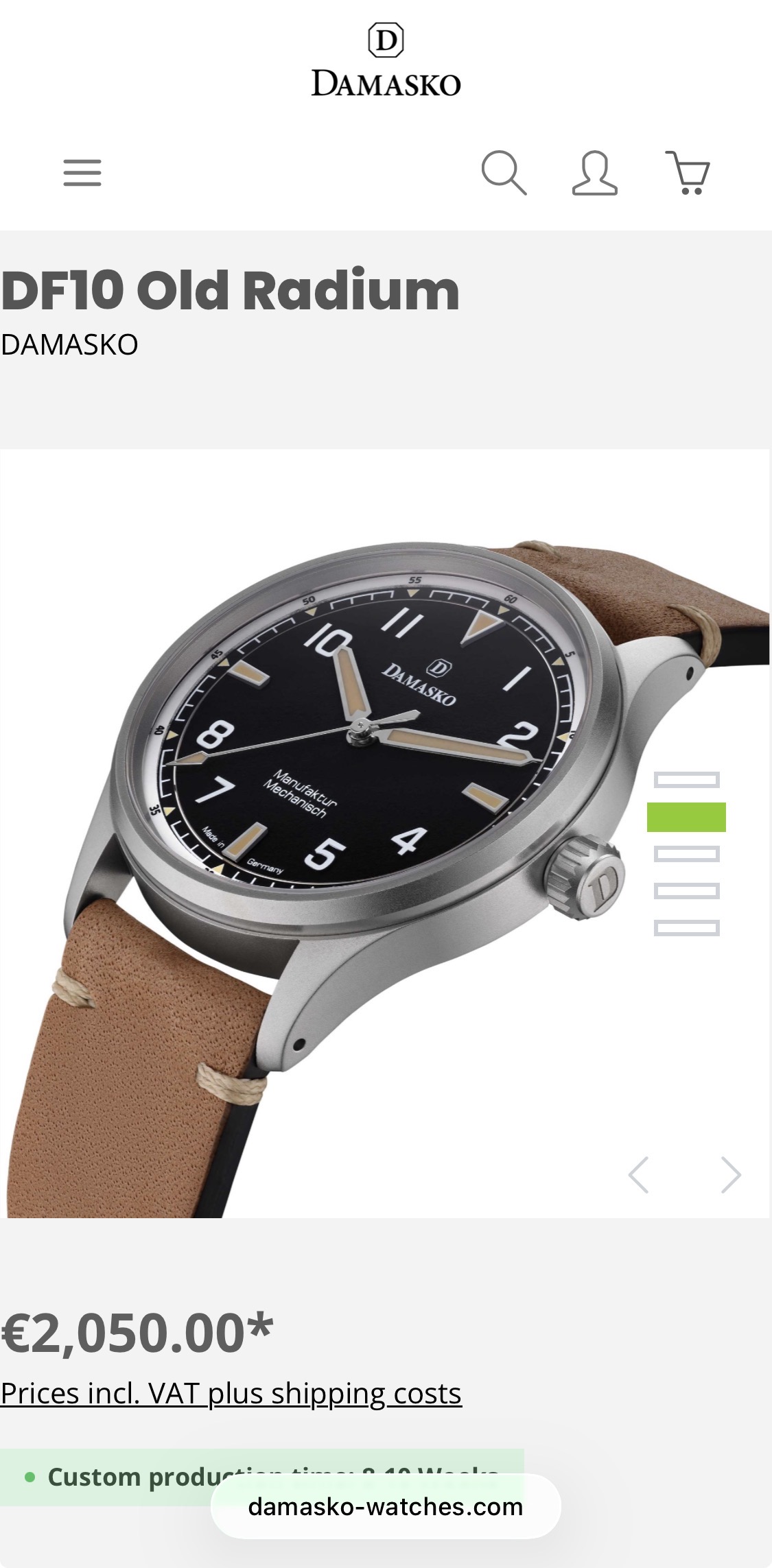 Damasko wristshot 3